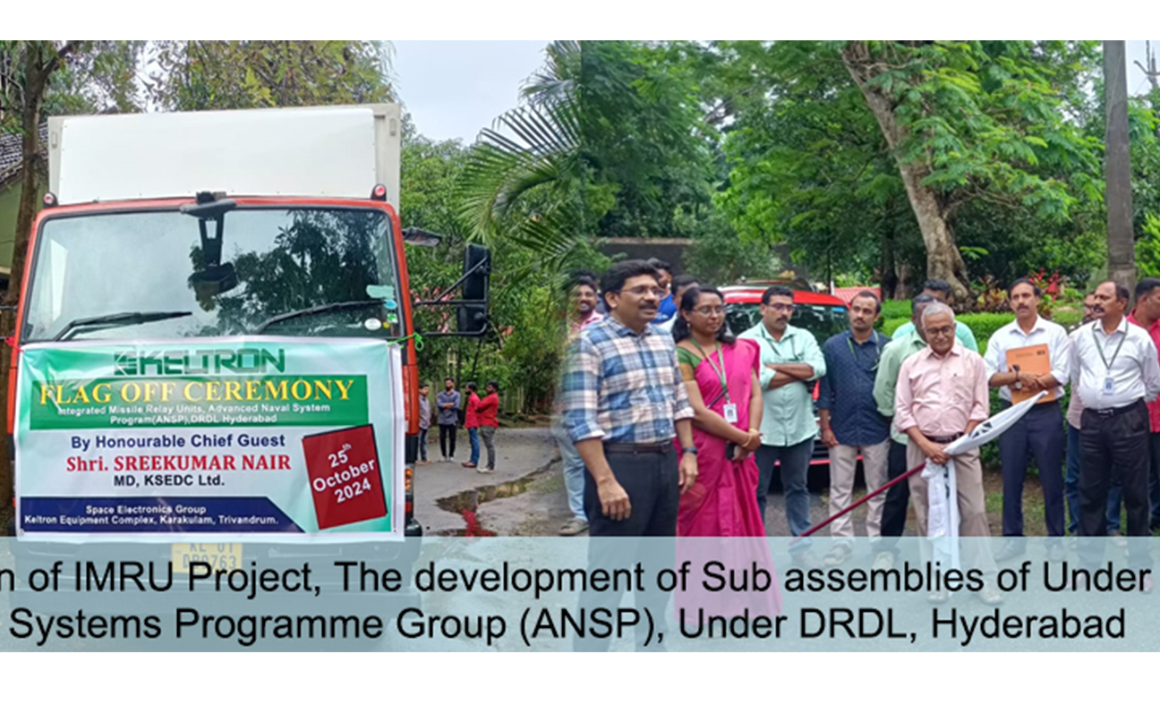 Flag Off Ceremony conducted on successful completion of IMRU Project, The development of Sub assemblies of Under Water Launched Missile Systems for Advanced Naval Systems Programme Group (ANSP), Under DRDL, Hyderabad